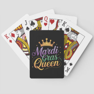Mardi Gras Königinnen Umzug Kostüm Party  Spielkarten