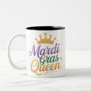 Mardi Gras Königinnen Umzug Kostüm Party  Zweifarbige Tasse