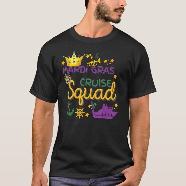 Mardi Gras Kostüm Lass Die Shenanigans Beginnen Be T-Shirt (Vorderseite)