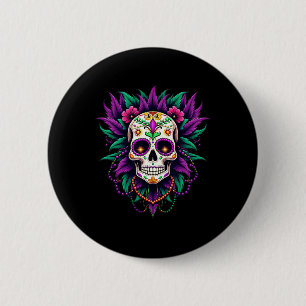 Mardi Gras Kostüm Unterwegs in die Hochgebirgswelt Button