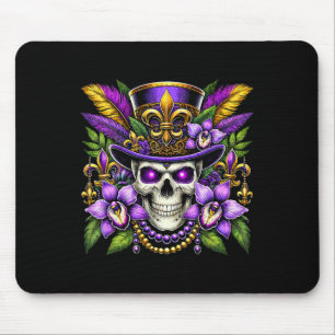 Mardi Gras Kostüm Zucker Schädel Karneval New Orle Mousepad