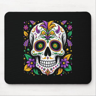 Mardi Gras Kostüm Zucker Schädel Karneval New Orle Mousepad