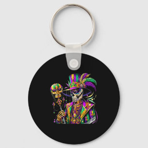 Mardi Gras Kostüm Zucker Schädel Karneval New Orle Schlüsselanhänger