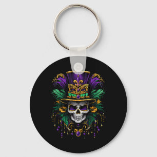 Mardi Gras Kostüm Zucker Skull Karneval Party Männ Schlüsselanhänger