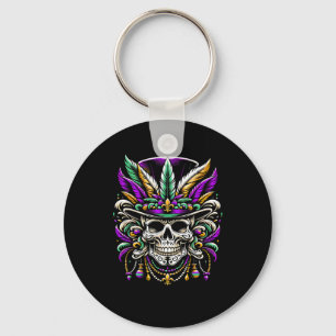 Mardi Gras Kostüm Zucker Skull Karneval Party Männ Schlüsselanhänger