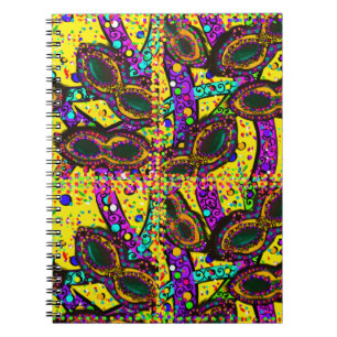 Mardi Gras Kunst Notizblock