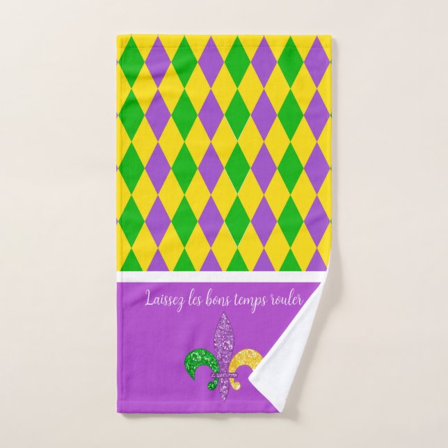 Mardi Gras ! Laisser le Good Times rouler la servi (Serviette à main)