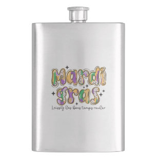 Mardi Gras Laissez Les Bons Temps Rouler Flachmann