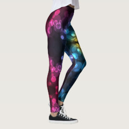Mardi Gras Leggings Gold Black Lila Green