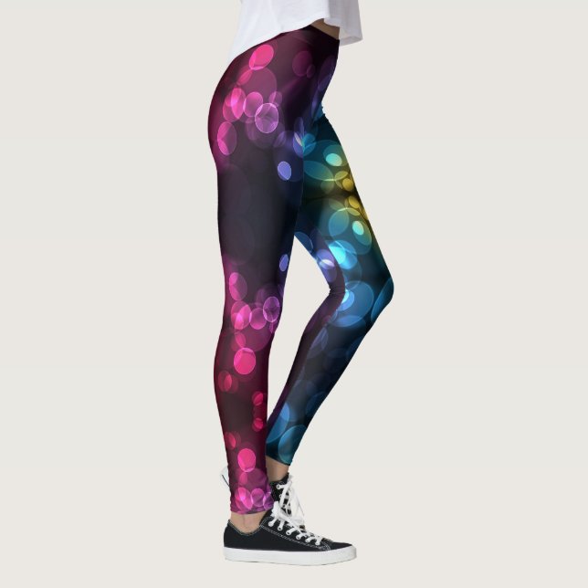 Mardi Gras Leggings Gold Black Purple Green (Droite)
