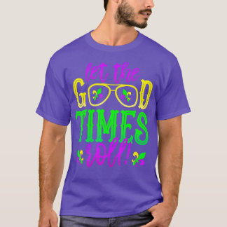 Mardi Gras Ließ die Good Times Roll Lilie TS T-Shirt