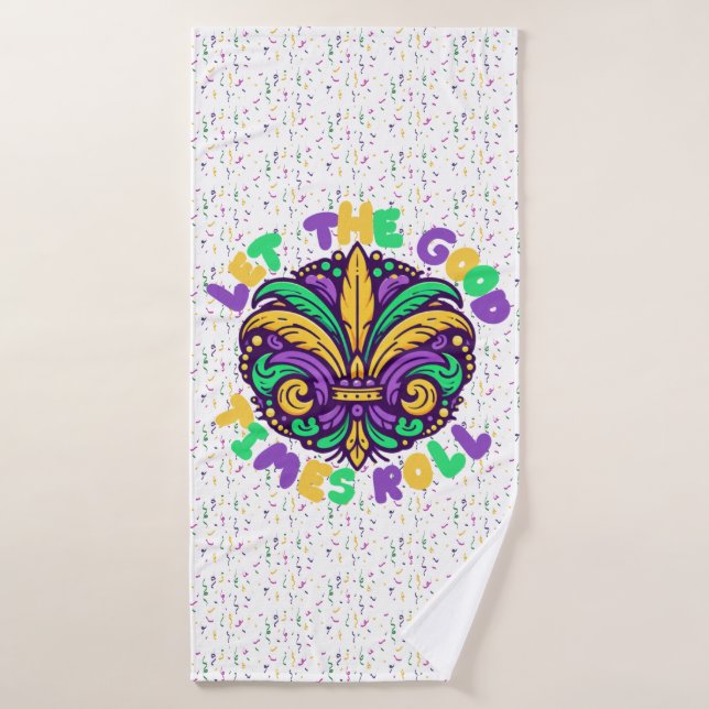 Mardi Gras Ließ die guten Zeiten rollen Badehandtuch (Badehandtuch)