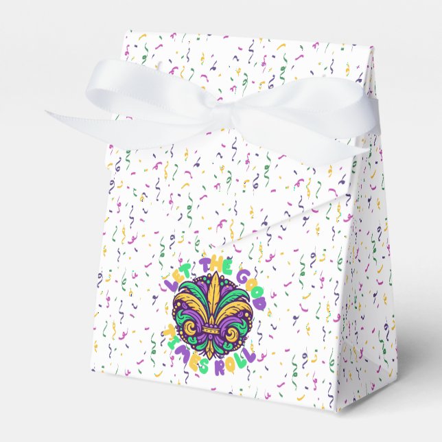 Mardi Gras Ließ die guten Zeiten rollen Geschenkschachtel (Vorderseite)