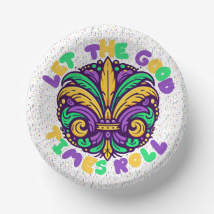 Mardi Gras Ließ die guten Zeiten rollen Pappteller