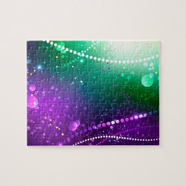 Mardi Gras Lila Hintergrund (Horizontal)