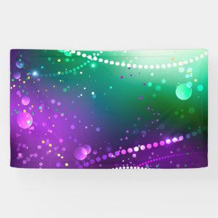 Mardi Gras Lila Hintergrund Banner