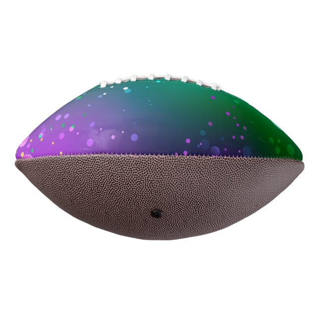 Mardi Gras Lila Hintergrund Football (Gedreht 270)