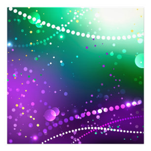 Mardi Gras Lila Hintergrund Fotodruck
