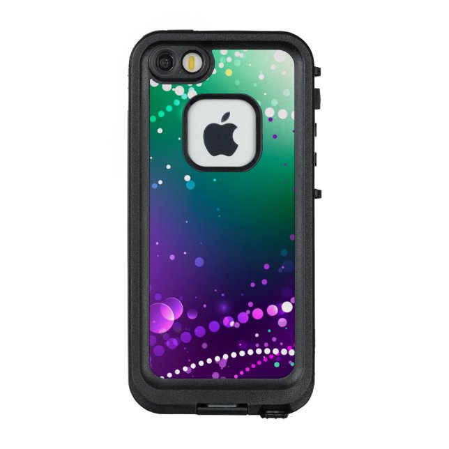 Mardi Gras Lila Hintergrund LifeProof iPhone Hülle (Rückseite)