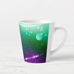 Mardi Gras Lila Hintergrund Milchtasse