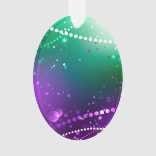 Mardi Gras Lila Hintergrund Ornament