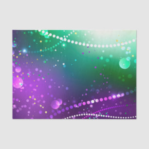 Mardi Gras Lila Hintergrund Seidenpapier