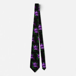 Mardi Gras Lila Maske mit Confetti Krawatte