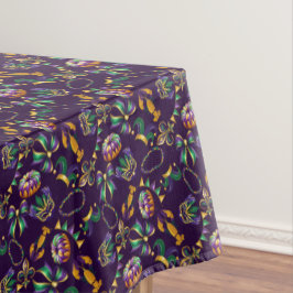 Mardi Gras Lila Muster Tischdecke