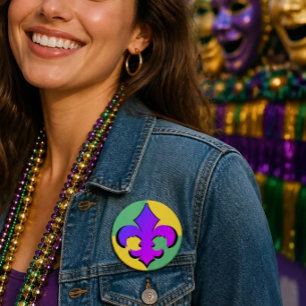 Mardi Gras   Lilie Buttons