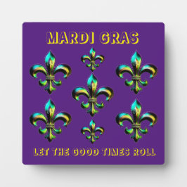 Mardi Gras Lilie Fotoplatte