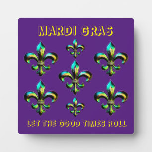 Mardi Gras Lilie Fotoplatte