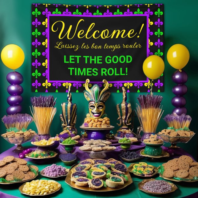 Mardi Gras Lilie Party Banner (Von Creator hochgeladen)