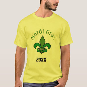 Mardi Gras Lilie Personalisiert Tshirt Top