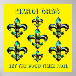 Mardi Gras Lilie Poster