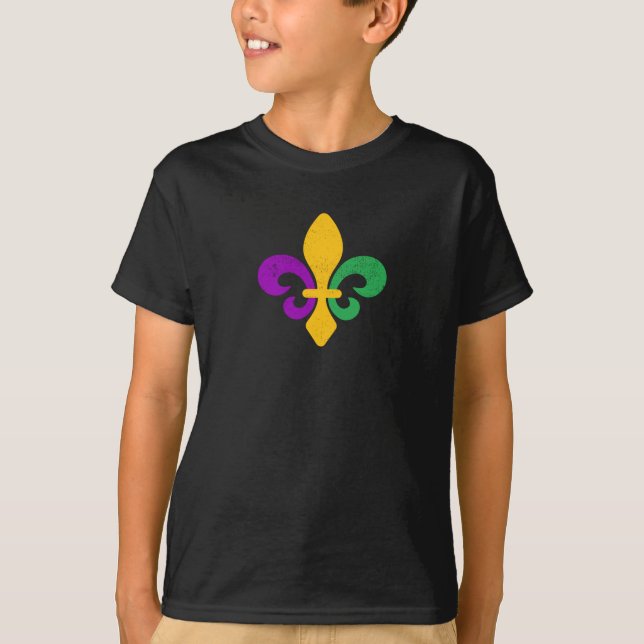 Mardi Gras Lilie T - Shirt (Vorderseite)