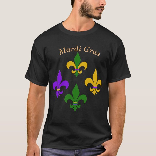 Mardi Gras Lilie T-Shirt (Vorderseite)