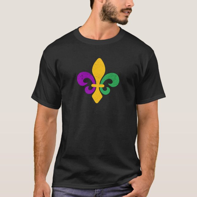 Mardi Gras Lilie T - Shirt (Vorderseite)