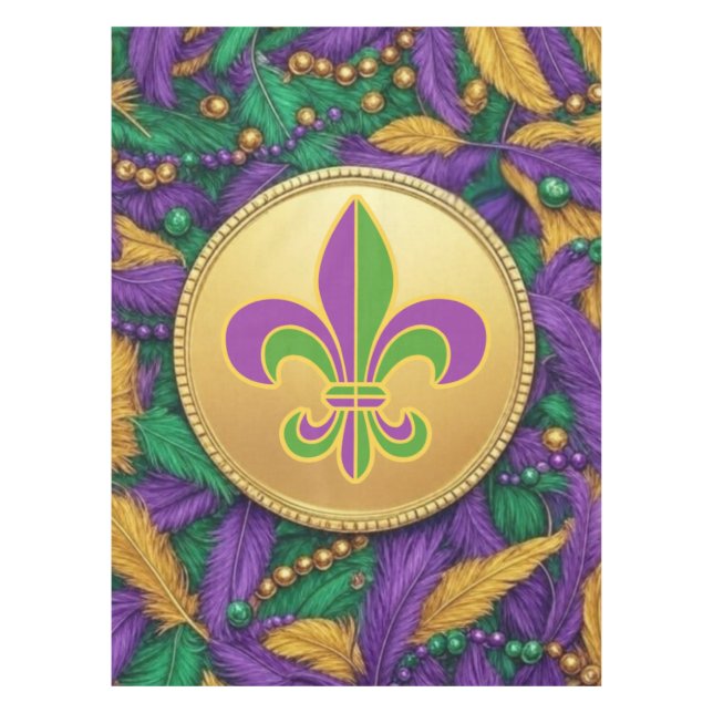 Mardi Gras Lilie Tischdecke (Vorderseite)