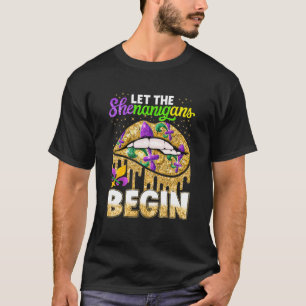 Mardi Gras Lips Queen Costume Women Gelassen Shena T-Shirt