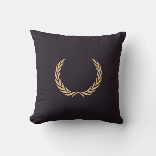 Mardi Gras – Lorbeerkranz – Laurel wreath Kissen (Vorderseite)