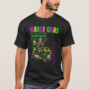 Mardi Gras Louisiana Funny Festival Party Angelo D T-Shirt