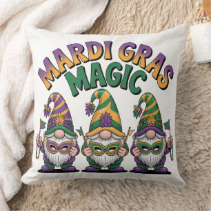 Mardi Gras Magie Gnome Kissen