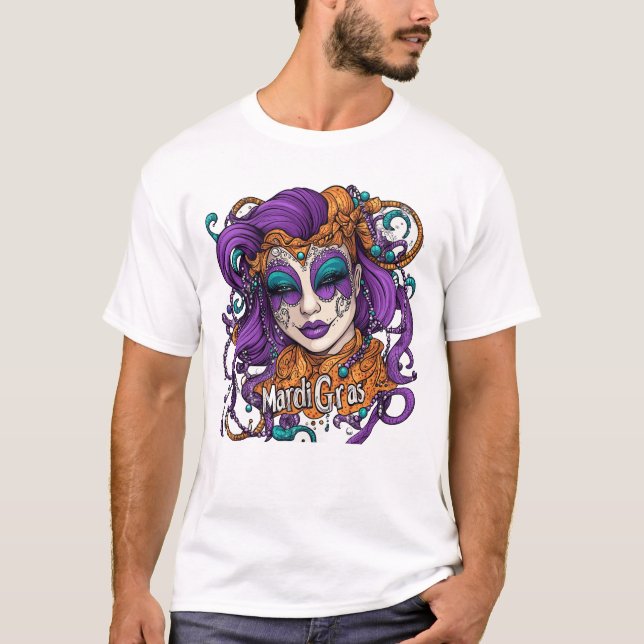 Mardi Gras Magie ist in der Luft! T-Shirt (Vorderseite)