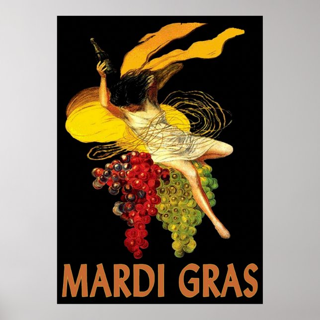 Mardi Gras Magnat Trauben Poster (Vorne)