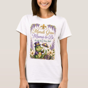 Mardi Gras Mama-to-Be Babyparty-Shirt T-Shirt
