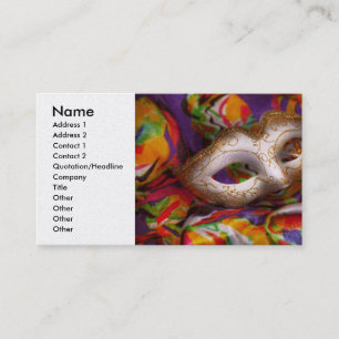 Mardi Gras - Mardi Gras feiern Visitenkarte