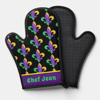 Mardi Gras Mardi Vert Violet Fleur De Lis