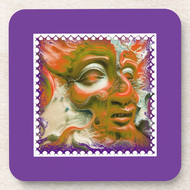 Mardi Gras Mask Getränkeuntersetzer (Vorderseite)