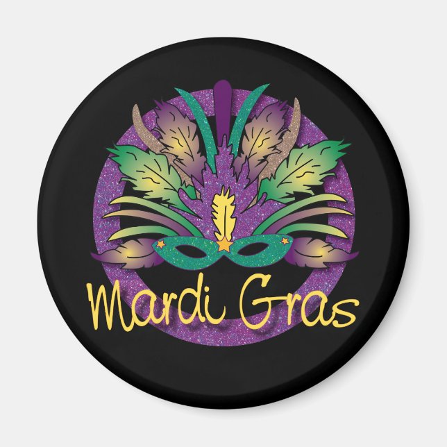 Mardi Gras Mask Magnet (Vorne)