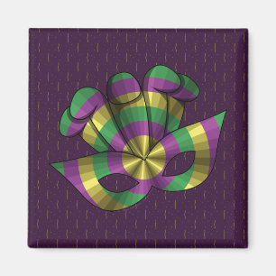 Mardi Gras Mask Magnet